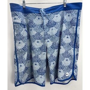 Vineyard Vines Swim Trunks Board‎ Shorts Mens Size 38 Blue All Over Print 8"